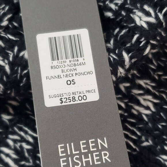 Eileen Fisher Black and White Cape - Picture 8 of 14